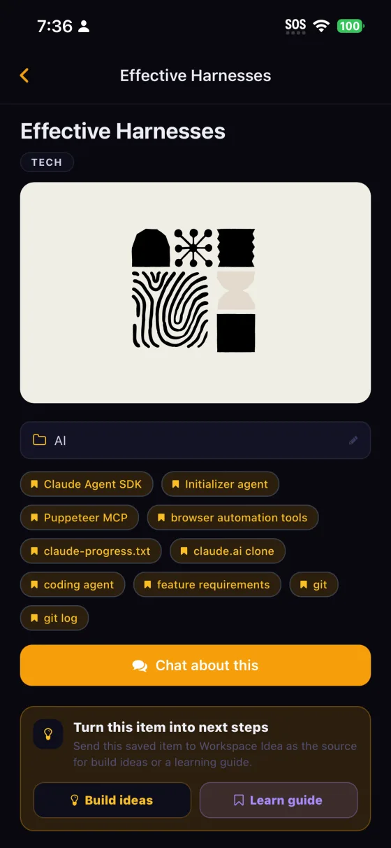 Library — Claude TTL detail with extracted tags